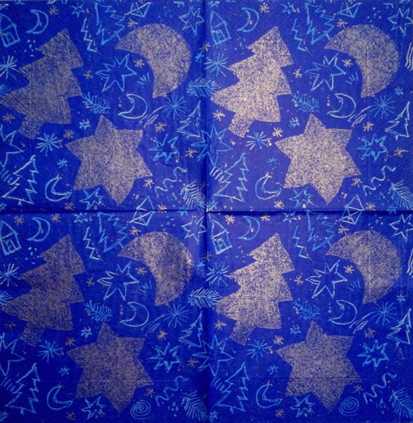 005 Sterne - 3-lagig (gold) - Papstar